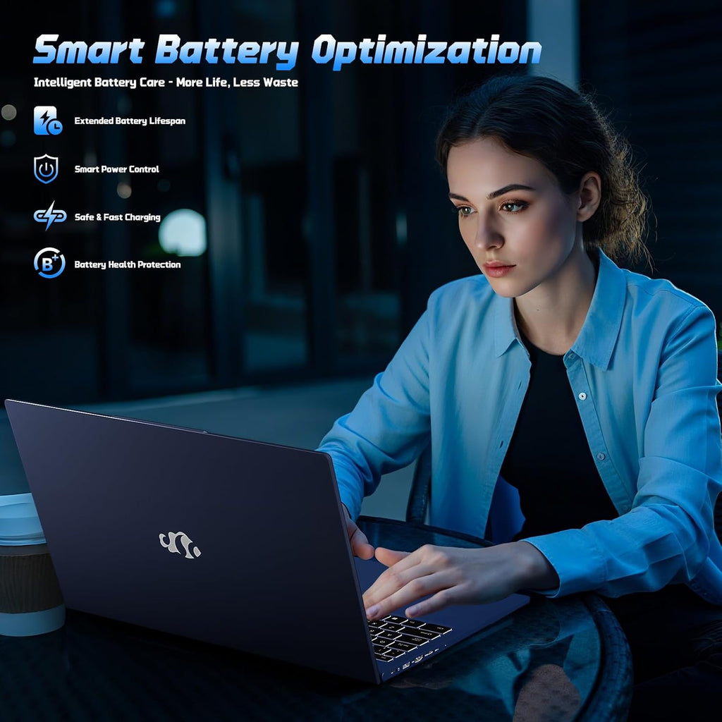 NIMO 15.6' IPS FHD-Student-Laptop,16GB RAM 512GB SSD Intel N150(Beat to i3-10110U, 4 Cores Up to 3.6GHz) Computer with 65W Type-C, Fingerprint, Backlit Keyboard, Wi-Fi 6, BT5.2, 2 Years Warranty