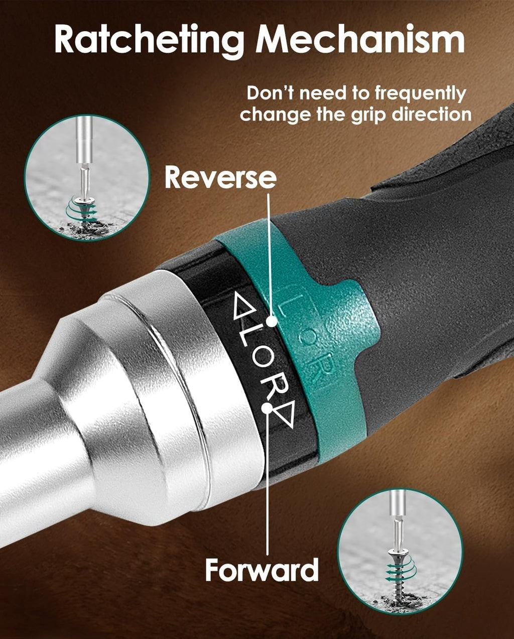 HYCHIKA Ratcheting Screwdriver 16-in-1, 18 V Max Cordless Impact Wrench, 2 Tool Combo Kit