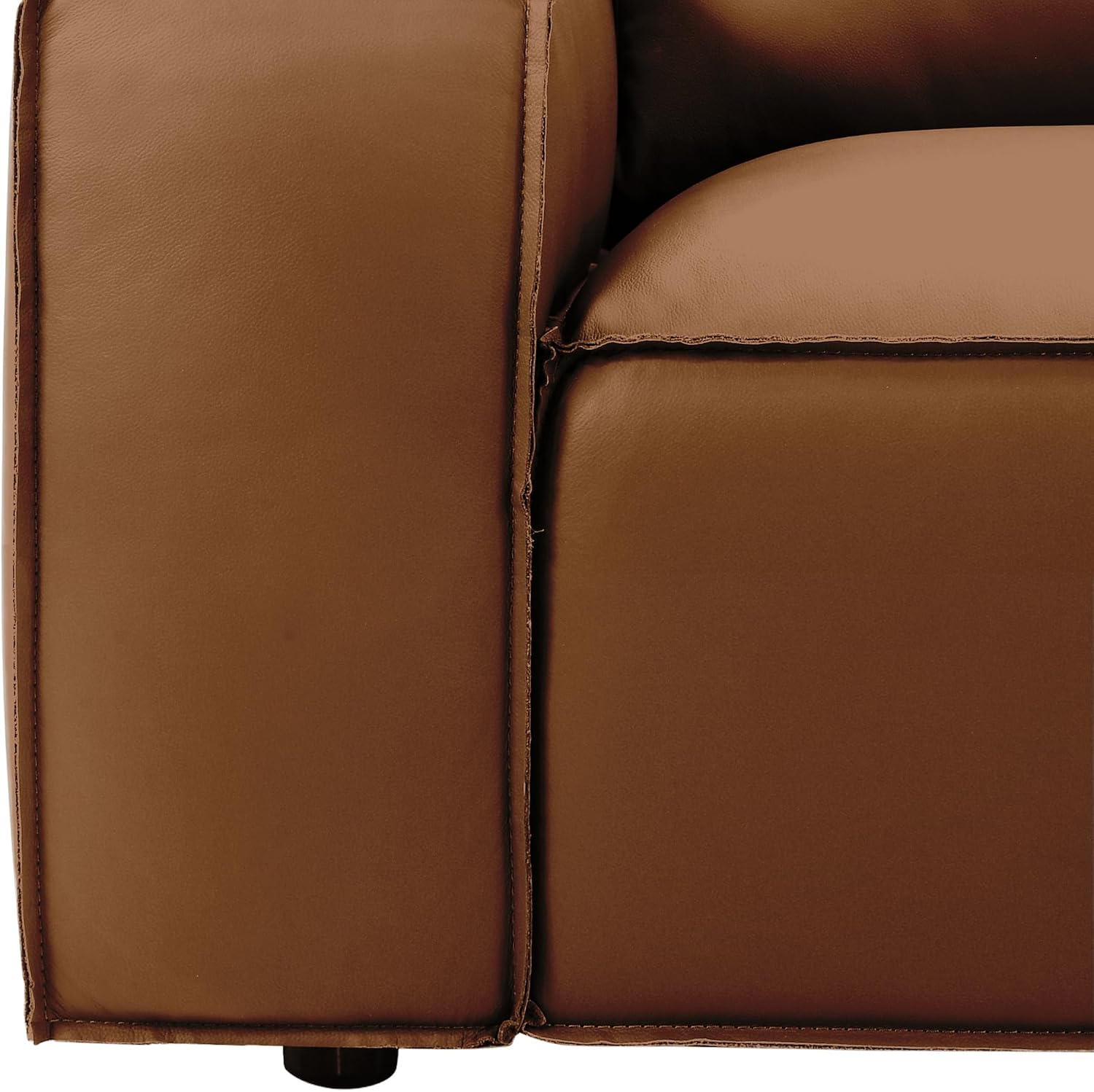 Clayton 2-Piece Leather Living Room Set in Anthracite Gray or Ochre
