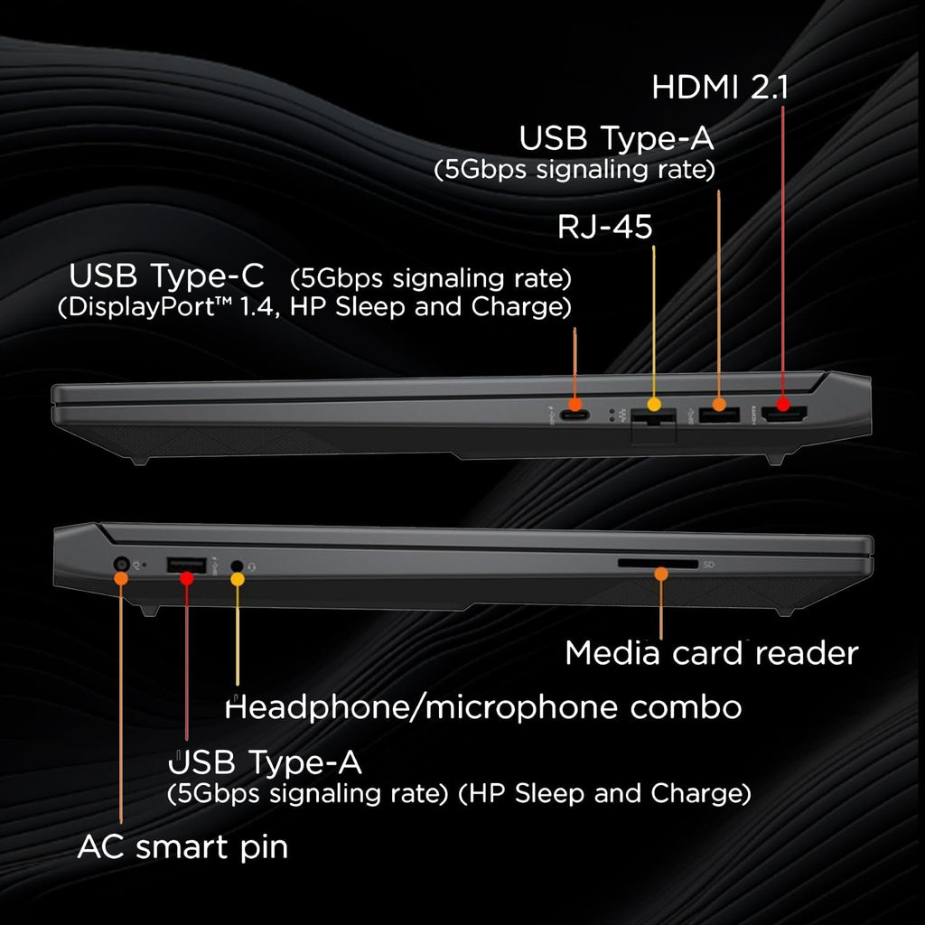 HP Victus 15.6 Ryzen 5 Gaming Laptop, 15.6 FHD 144Hz, Ryzen 5 7535HS (Beats Intel i5-13420H), AMD Radeon RX 6550M (Beats Nvidia GeForce RTX 3050), 64GB DDR5 RAM, 1TB SSD, Backlit KB, Windows 11 Home