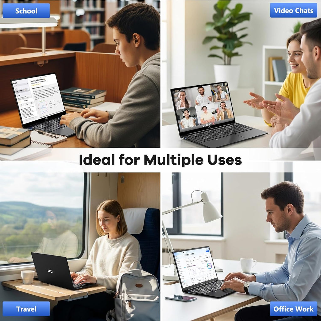 NIMO 15.6 Inch Laptop, i5-12450H 8-Core H-Series Processor (Beats i7-11800H), 16GB RAM 512GB SSD, Backlit Keyboard, Fingerprint Reader, 100W USB-C Fast Charging, WiFi 6, FHD IPS Display