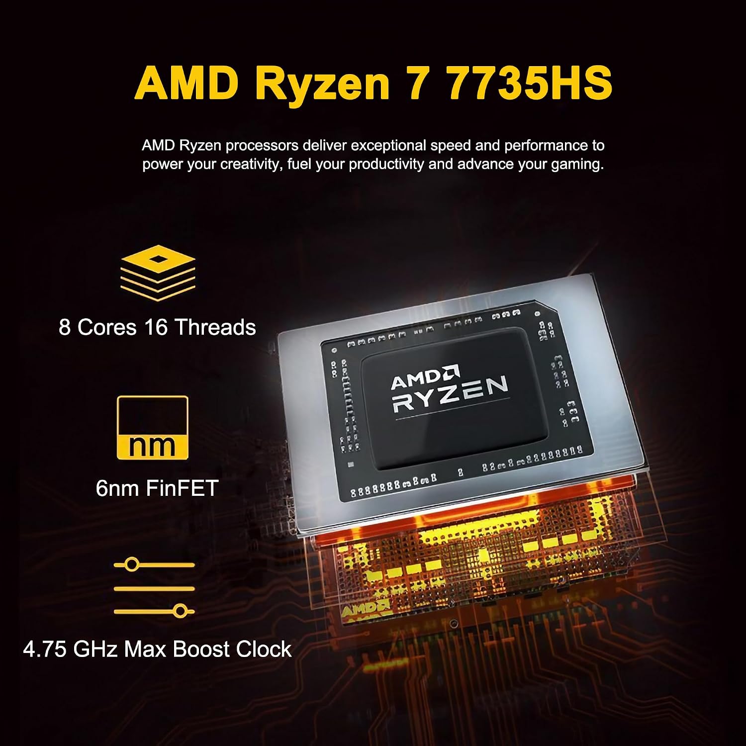 ASUS TUF Gaming A16 Laptop 16' WUXGA 165Hz 100% sRGB AMD 8-core Ryzen 7 7735HS 16GB DDR5 512GB SSD Radeon RX 7700S (>RTX4060) Backlit USB4 AI Noise Cancelation Win11Pro w/ICP Accessory