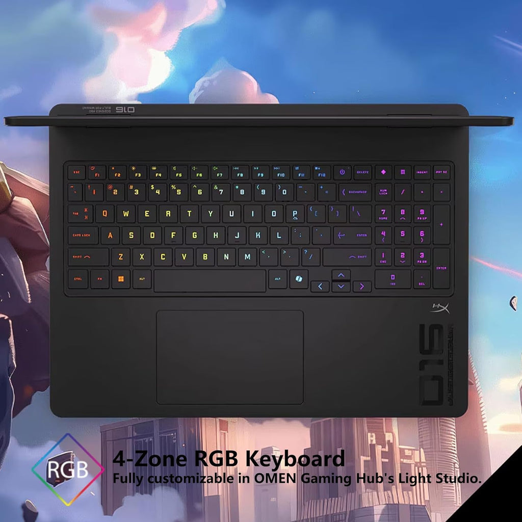 HP Omen 16 Gaming AI Laptop 16' WQXGA 240Hz (500nits 100% sRGB) AMD 10-core Ryzen AI 9 365 (Up to 50 Tops) 32GB RAM 2TB SSD GeForce RTX 5070 GDDR7 DLSS4 (Up to 798 Tops) RGB Backlit Win11Pro ICP Hub