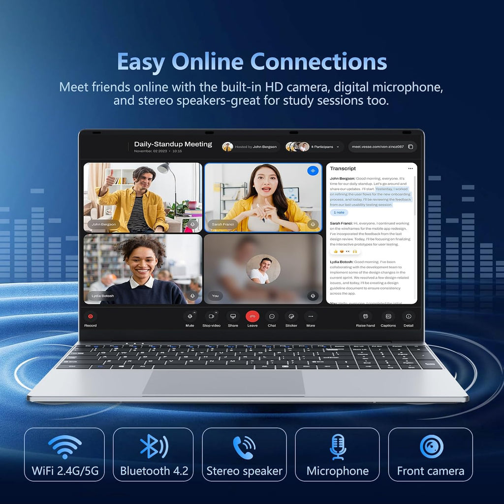 Laptop, 15.6 inch Laptop Computer Core i5-7Y54(Up to 3.20 GHz), Win 11 Pro Lap Top, 16GB RAM 1TB SSD PC, Office 365, FHD 1920 * 1080,UHD Graphics, Backlit KB, 180°Open, WIFI5, BT4.2, 38.5Wh Battery
