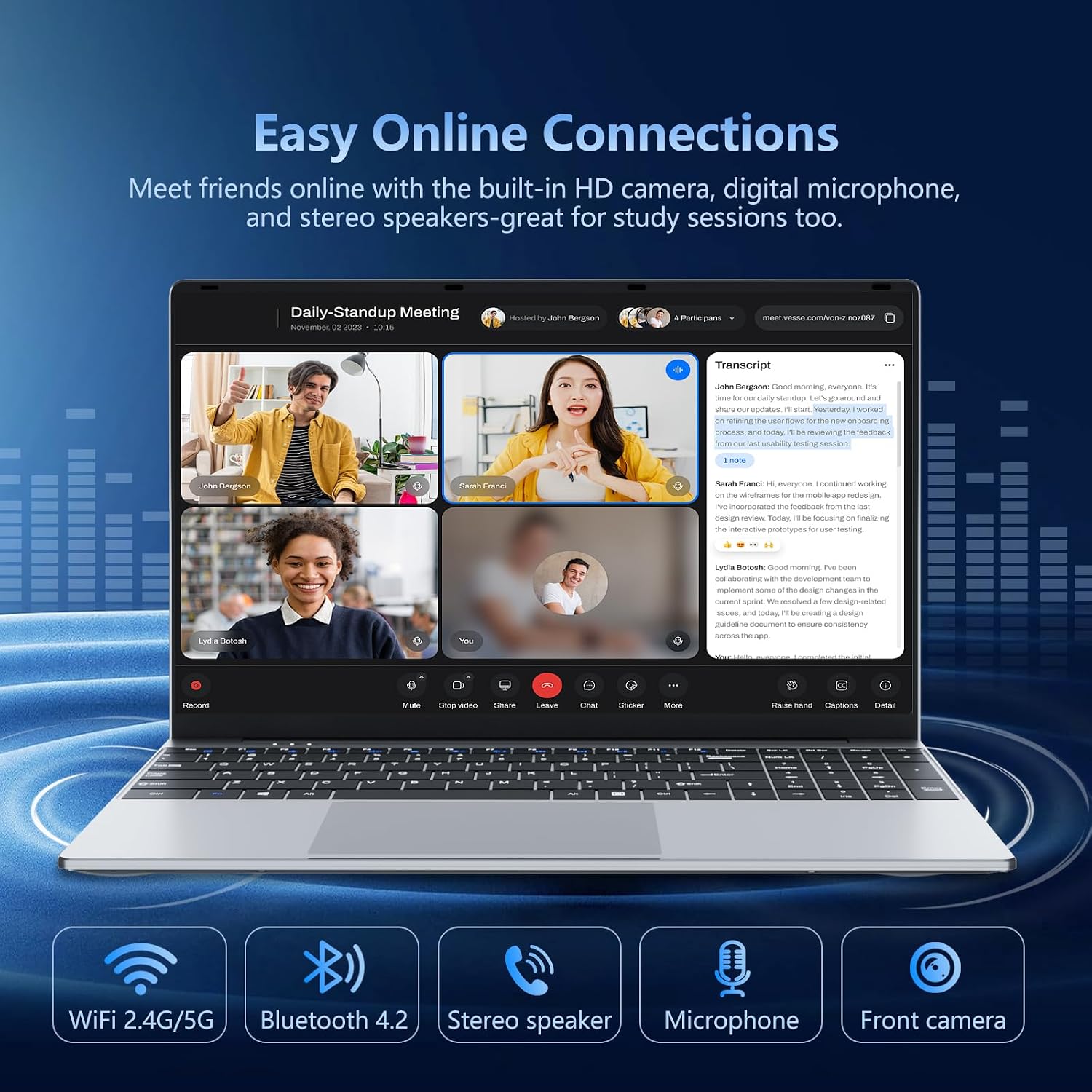 Laptop, 15.6 inch Laptop Computer Core i5-7Y54(Up to 3.20 GHz), Win 11 Pro Lap Top, 16GB RAM 1TB SSD PC, Office 365, FHD 1920 * 1080,UHD Graphics, Backlit KB, 180°Open, WIFI5, BT4.2, 38.5Wh Battery