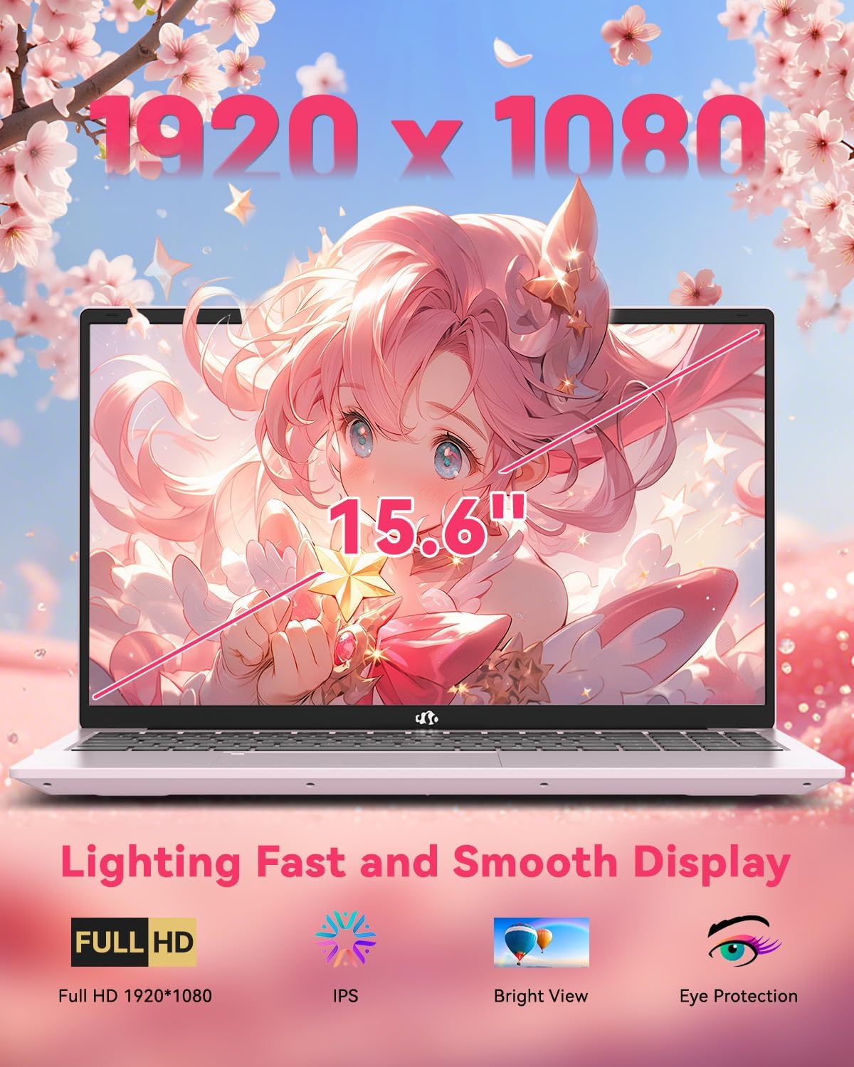 NIMO 15.6' Light-Gaming-Laptop, 8 Cores AMD Ryzen 7 Pro 6850U 32GB LPDDR5 RAM 1TB SSD (Beat i7-1360P Up to 4.7GHz) AMD Radeon 680M GPU IPS FHD Computer with 100W Type-C Fingerprint Backlit Keyboard