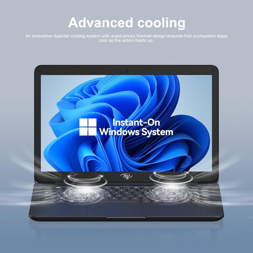 Itel 14 inch Laptop Computer - Celeron N4000 (Dual-Core), UHD Graphics 600, 4GB RAM 256GB SSD, 14' Micro-Edge HD Display, Ultra Slim, 4000 mAh Long Battery Life, HDMI, 2.4G/5G WiFi