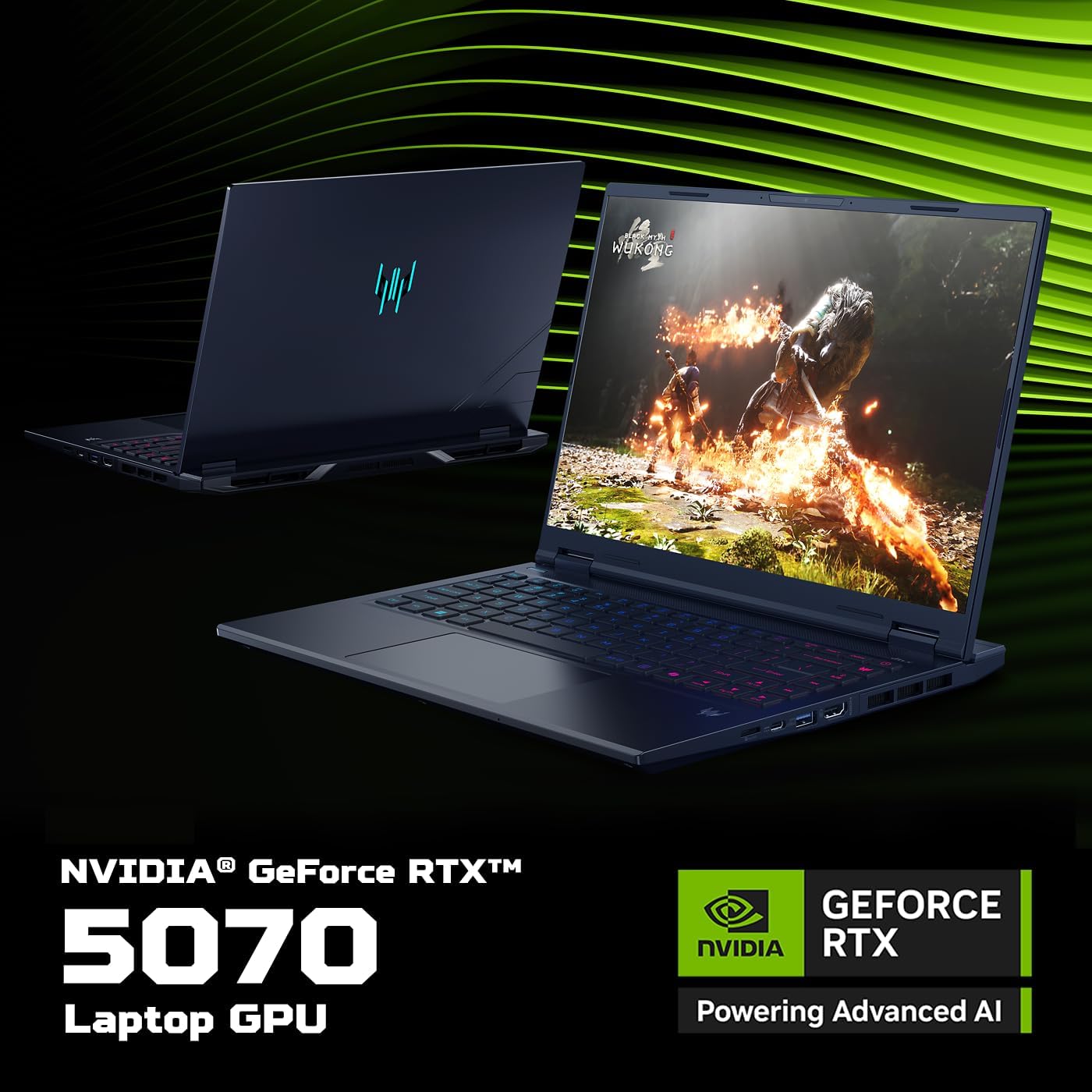 Acer Predator Helios Neo 14 AI Gaming Laptop | Intel Core Ultra 9 Processor 285H | NVIDIA GeForce RTX 5070 (798 AI Tops) | 14.5' WQXGA 165Hz G-SYNC Matte Display | 32GB RAM | 1TB SSD | PHN14-71-906J