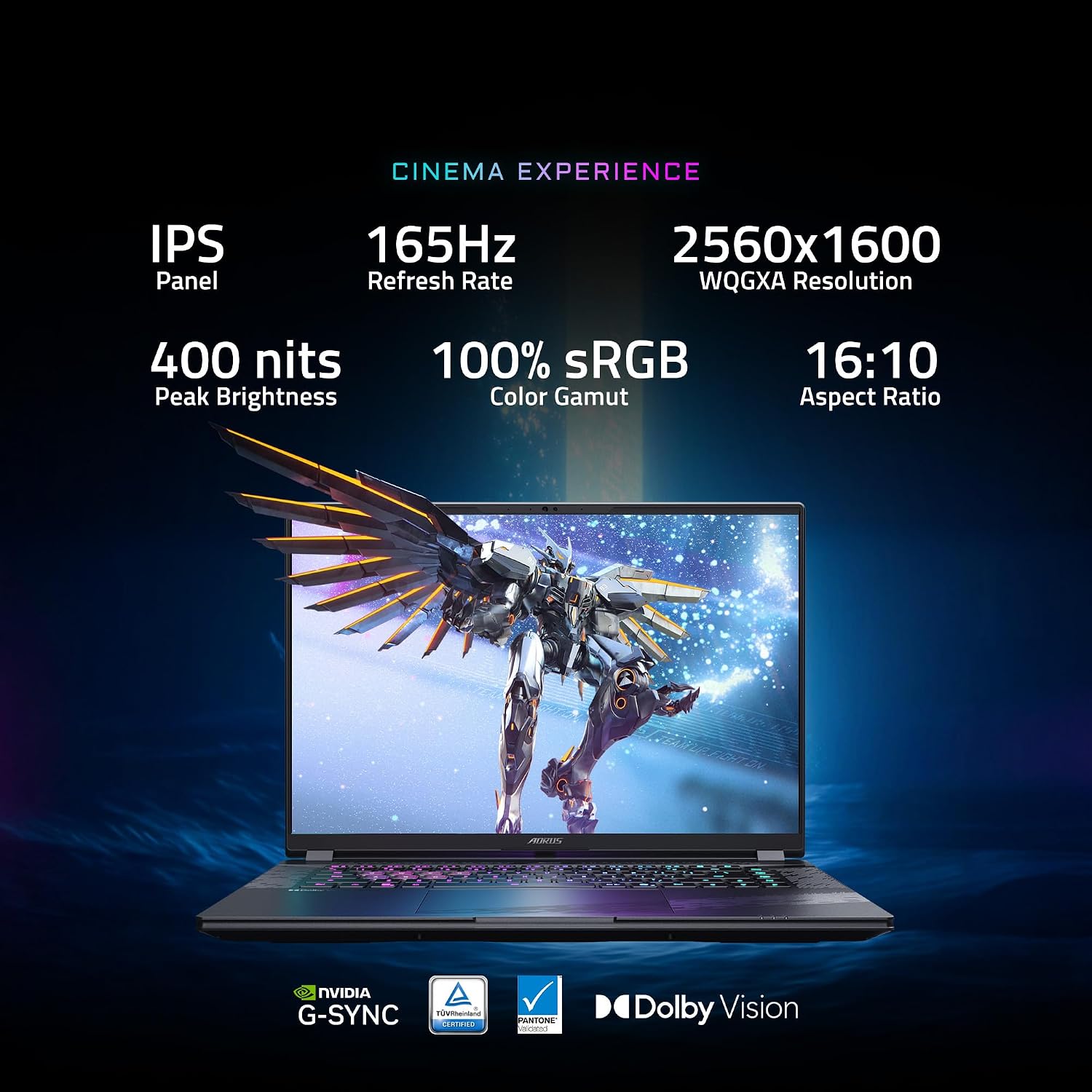 GIGABYTE - AORUS Elite 16 Gaming Laptop - 165Hz 2560x1600 WQXGA - NVIDIA GeForce RTX 5070 - Intel Core Ultra 9 275HX - 1TB SSD with 32GB DDR5 RAM - Windows 11 Home AD (AORUS Elite 16 BWHC3USC64SH)
