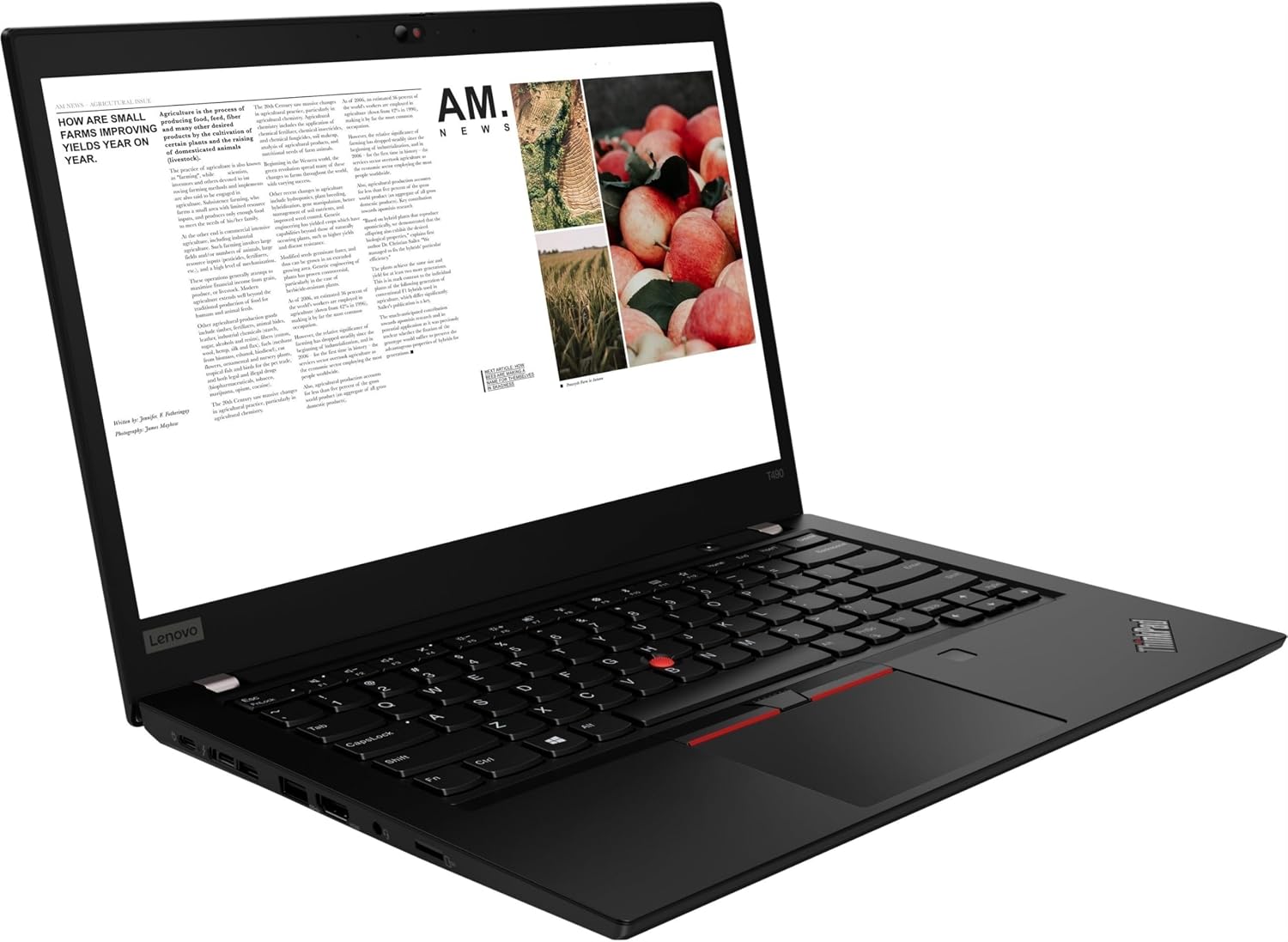 Lenovo ThinkPad T490 14' FHD Business Laptop - Intel Core i7 (8th Gen) i7-8665U Quad-core 1.90 GHz 16GB RAM 256GB SSD, Fingerprint Reader, Backlit Keyboard, windows 11 Pro (Renewed)