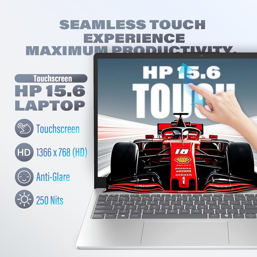 HP Flagship Touchscreen Laptop - 15.6' Anti-Glare Touch, Intel Core i3-1315U, AI Copilot, Wi-Fi6, Fast Charge, for Business & Student, Win 11 Pro, 32GB RAM, 1TB SSD, Redragon Accessory Kit