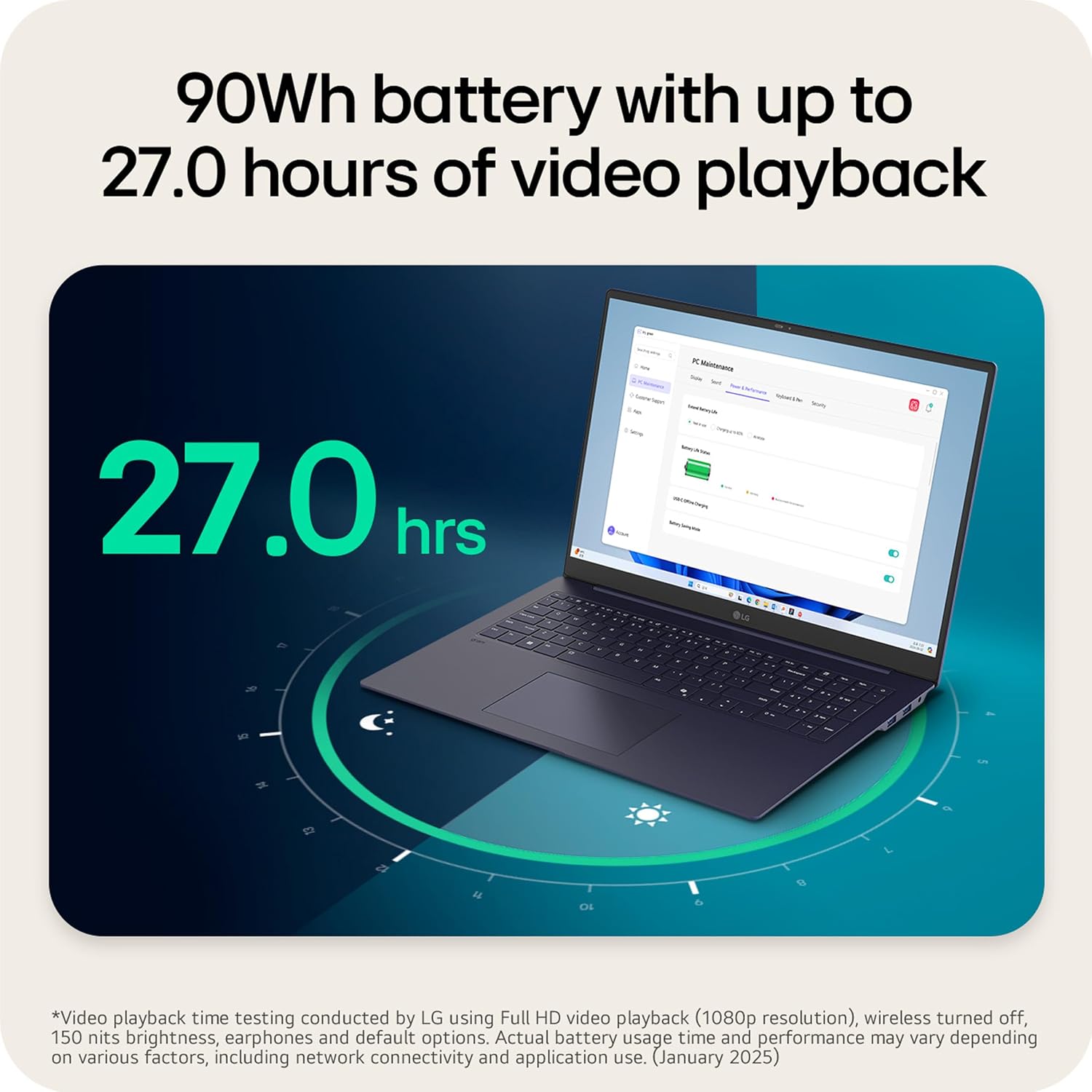 LG gram Pro 16-inch Lightweight Laptop Computer, Intel Evo Edition Powered by Intel Core Ultra9 285H Processor, NVIDIA RTX5050, Windows 11 Home, 32GB RAM, 2TB SSD, Black