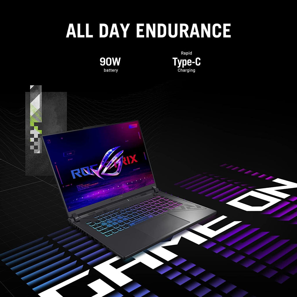 asus Laptop Gamer ROG Strix G16 (2023), 16:10 FHD 165 Hz, 13th Gen Intel Core i7-13650HX, GeForce RTX 4060(140W); DDR5 RAM, MUX, Wi-Fi 6E, Windows 11,w/HDMI (32GB RAM | 2TB PCIe SSD)