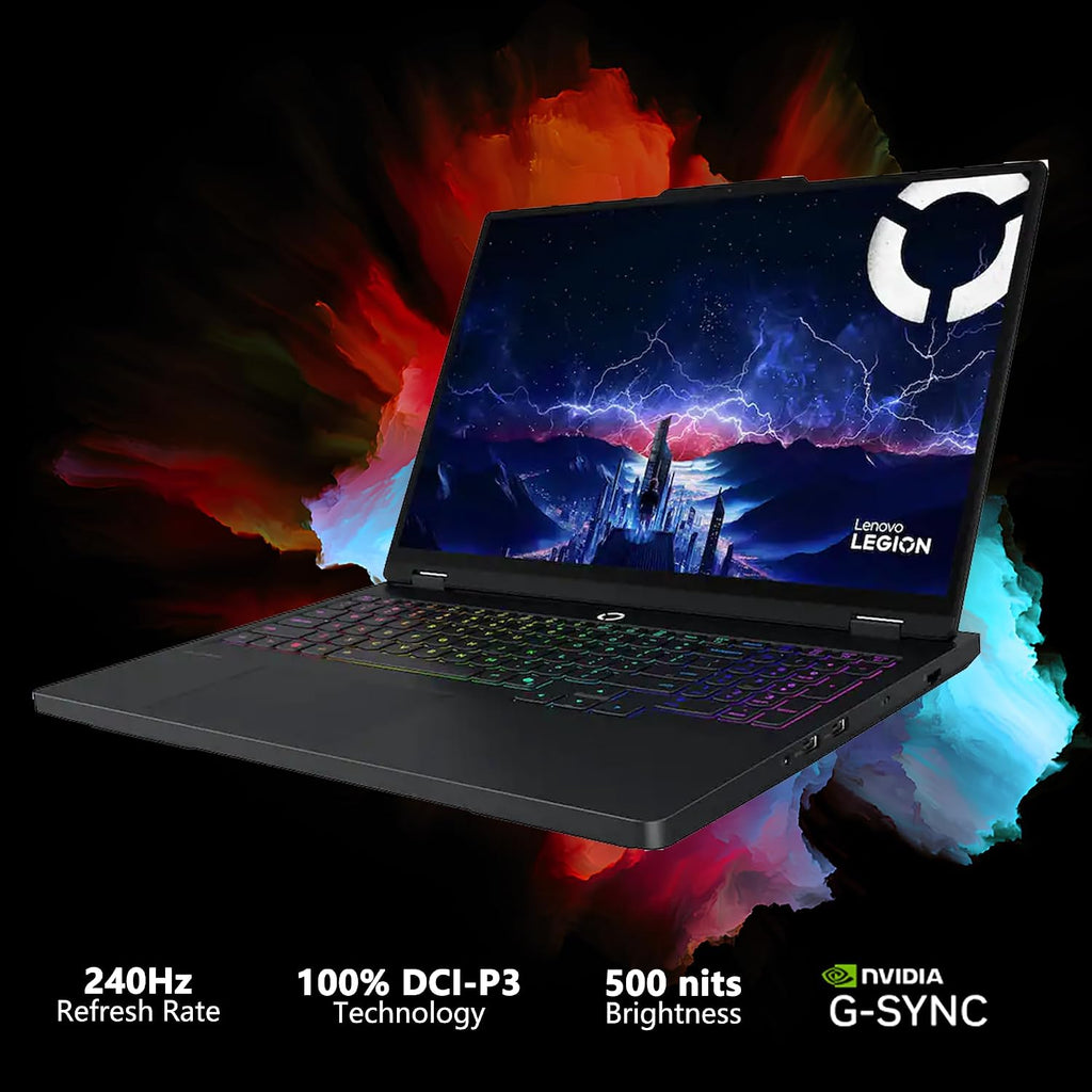 Lenovo Legion Pro 5 Gaming AI Laptop 16' WQXGA 2560x1600 OLED 165Hz Intel 24-core Ultra 9 275HX 64GB RAM 4TB SSD GeForce RTX 5070 DLSS4 (Up to 798 AI Tops) RGB Backlit Harman Wi-Fi7 Win11 ICP Hub