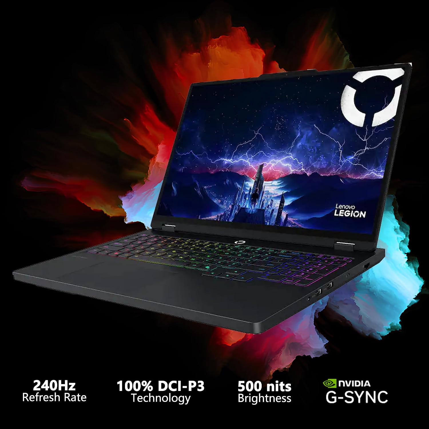 Lenovo Legion Pro 5 Gaming AI Laptop 16' WQXGA 2560x1600 OLED 165Hz Intel 24-core Ultra 9 275HX 64GB RAM 4TB SSD GeForce RTX 5070 DLSS4 (Up to 798 AI Tops) RGB Backlit Harman Wi-Fi7 Win11 ICP Hub