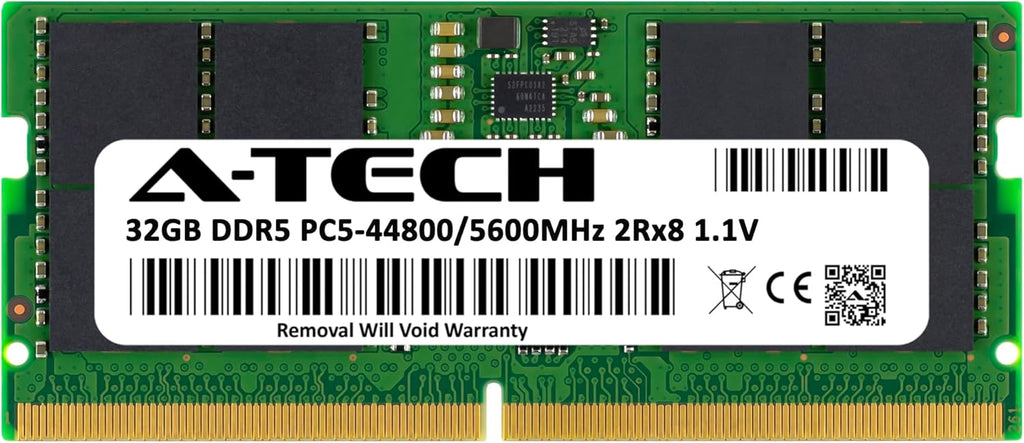 A-Tech 32GB RAM for ASUS ROG Strix G18 (2025) G815, G815LW, G815LR, G815LP, G815JPR Gaming Laptop | DDR5 5600MHz PC5-44800 SODIMM 2Rx8 1.1V 262-Pin Non-ECC SO-DIMM Memory Upgrade