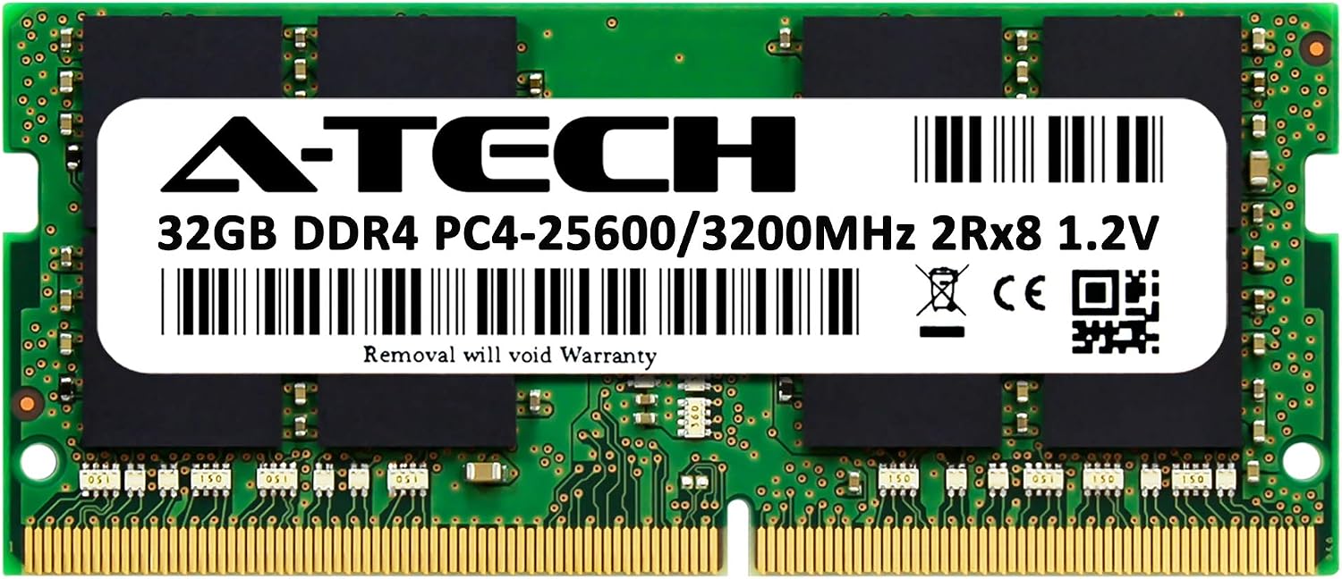 A-Tech 32GB RAM for ASUS TUF Dash F15 FX516 (FX516PE, FX516PM, FX516PR, FX516PC) Slim Gaming Laptop | DDR4 3200MHz SODIMM PC4-25600 260-Pin SO-DIMM Memory Upgrade