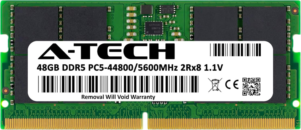 A-Tech 48GB RAM for ASUS ROG Strix G18 (2025) G815, G815LW, G815LR, G815LP, G815JPR Gaming Laptop | DDR5 5600MHz PC5-44800 SODIMM 2Rx8 1.1V 262-Pin Non-ECC SO-DIMM Memory Upgrade