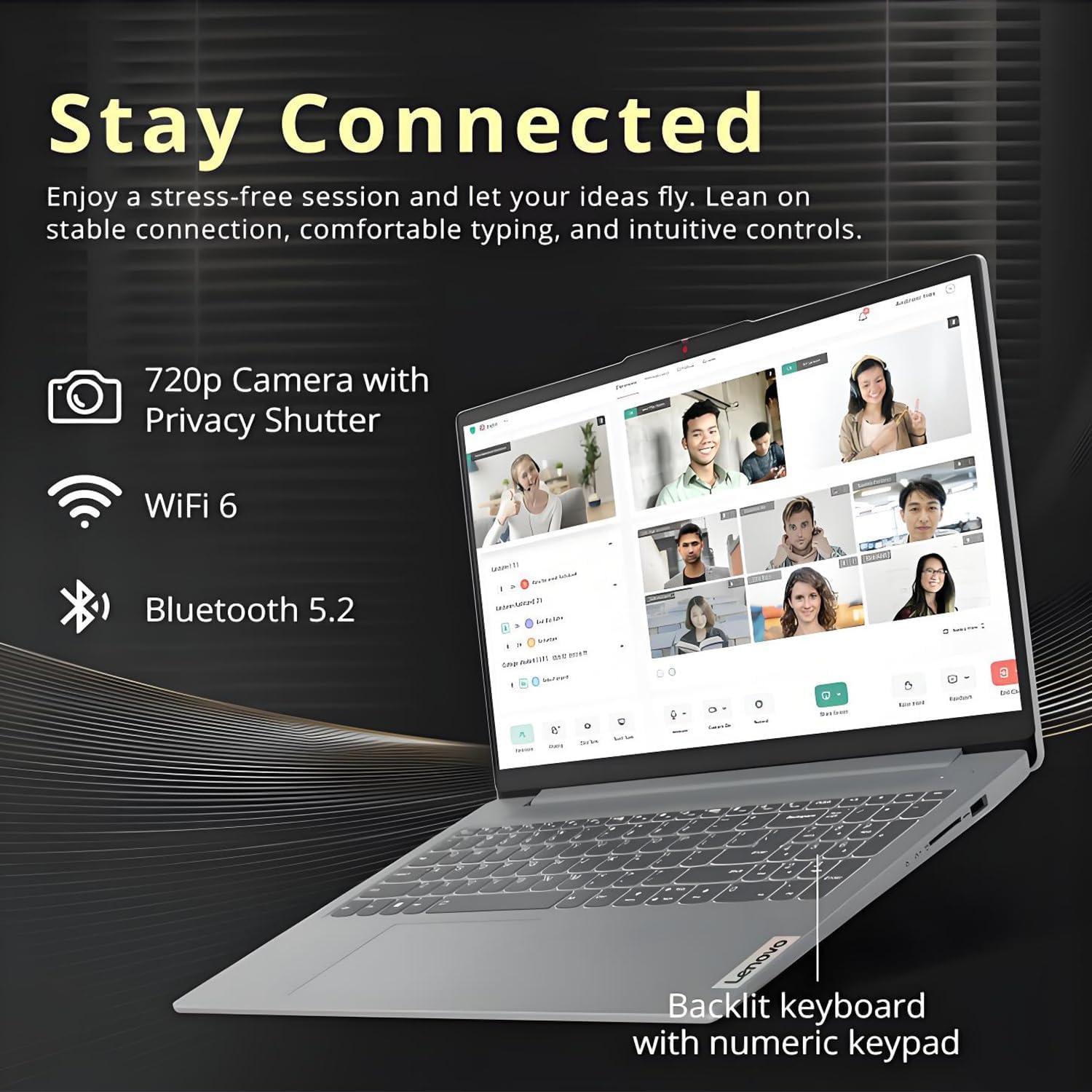 Lenovo Ideapad Slim 3 Laptop for Student & Business with Microsoft Office, Backlit Keyboard, AMD Ryzen 5 5625U (Beats Intel i7-1260U), 15.6' FHD Display, 16GB RAM 2TB SSD, Windows 11 Pro, WOWPC USB