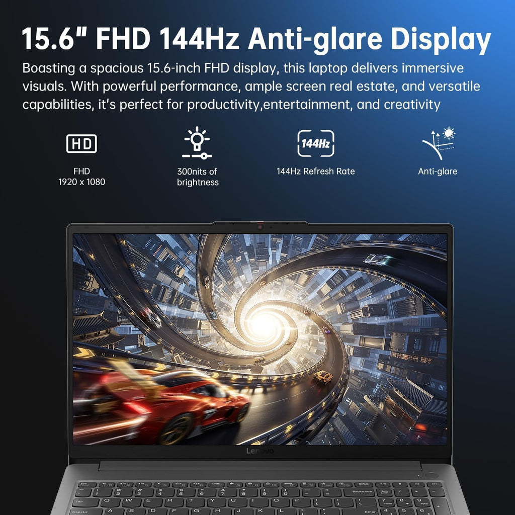 Lenovo LOQ 15 Gaming Laptop - RTX 3050 - Intel Core i5-12450HX Beat AMD Ryzen 7 4800H - 15.6' FHD Display 144Hz - 32GB RAM -2TB PCIe SSD -Backlit Keyboard - Windows 11 - G-SYNC - HDMI Cable