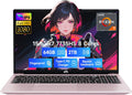NIMO 15.6' IPS FHD Gaming-Laptop, AMD 8 Cores Ryzen 7 7735HS 64GB DDR5 RAM 2TB SSD (Beats i7-12650H, Up to 4.75GHz) Computer with Radeon 680M 100W Type-C Backlit Keyboard Fingerprint Unlock, Rose Gold