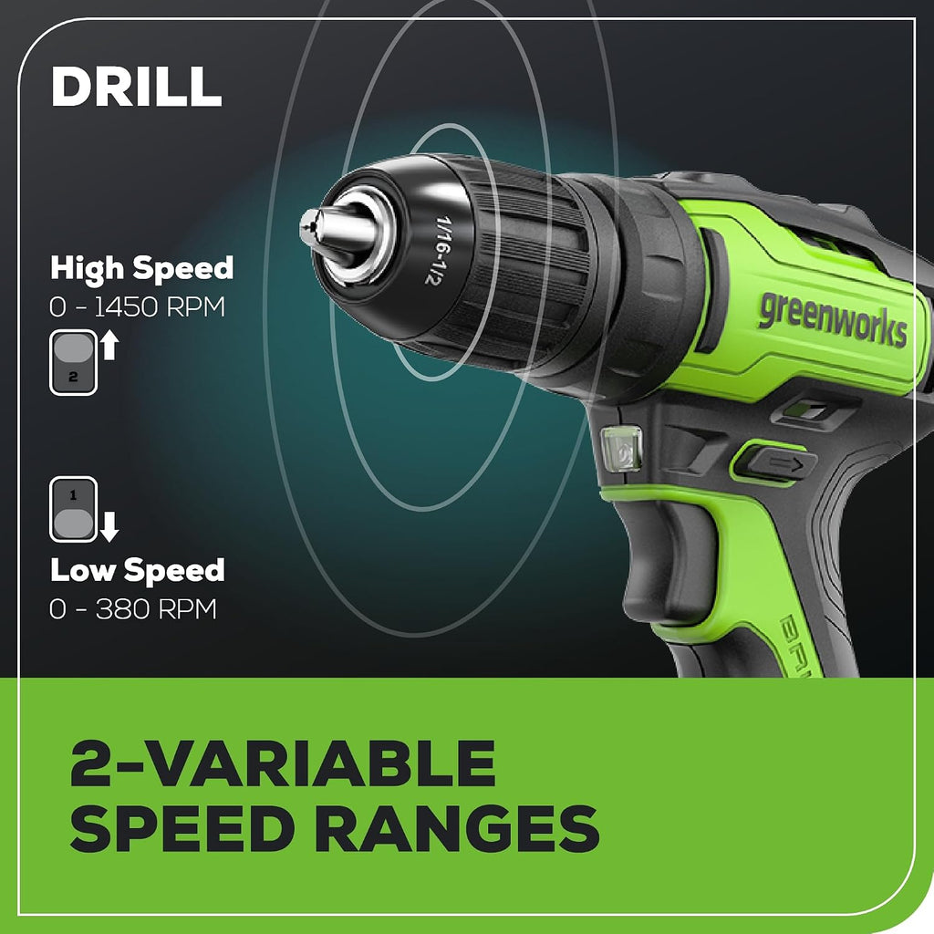 Greenworks 80V 21' Brushless Cordless (Self-Propelled) Lawn Mower (LED Headlight + Aluminum Handles), 4.0Ah Battery and Rapid Charger + Bonus 24V Power Tool Combo Kit