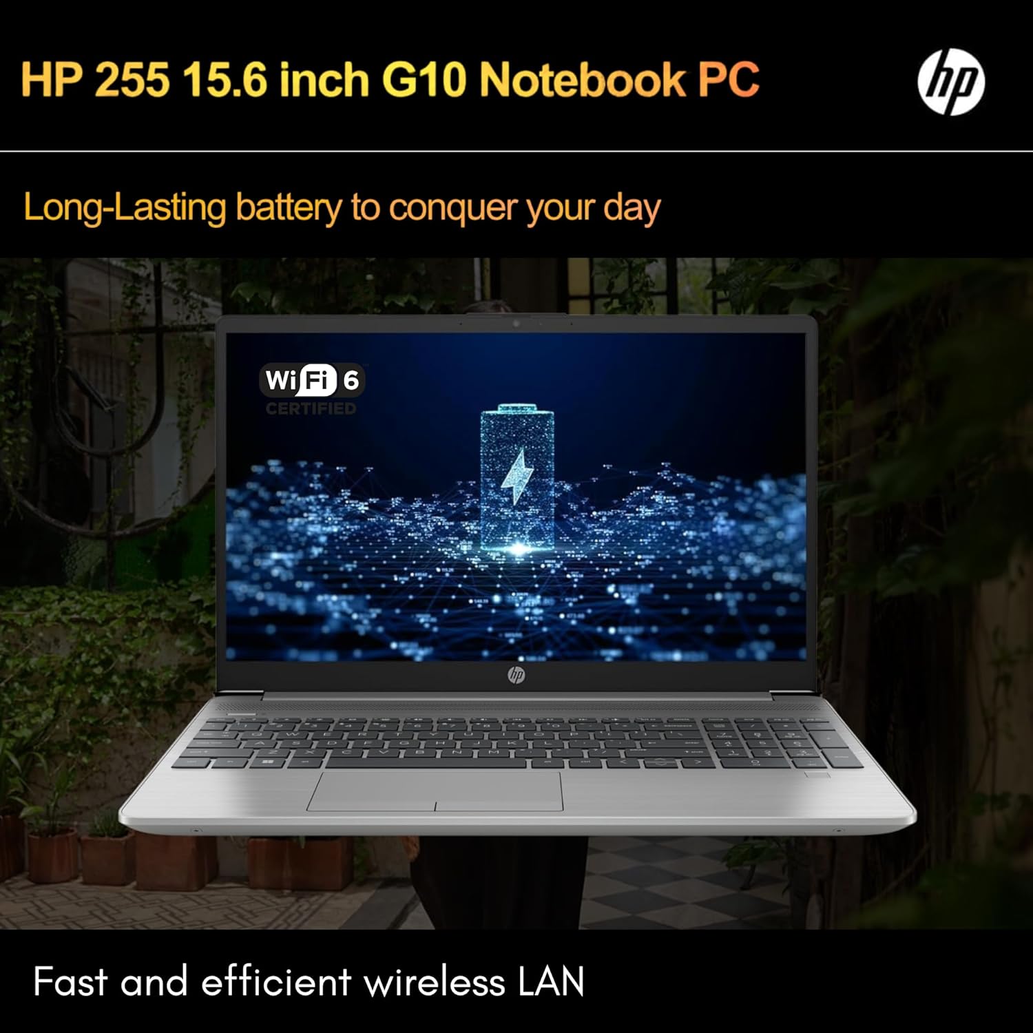 HP 255 G10 Laptop for Home or Work, 16GB RAM, 1TB SSD, 15.6' Full HD, Ryzen 3 7330U (Beat Intel i5-1135G7), HDMI, USB-C, Windows 11 Pro, Business and Fun Ready