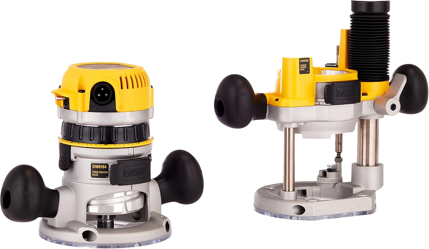 DEWALT Router, Fixed/Plunge Base Combo Kit, 11-Amp, 1-3/4 HP, (DW616PK)