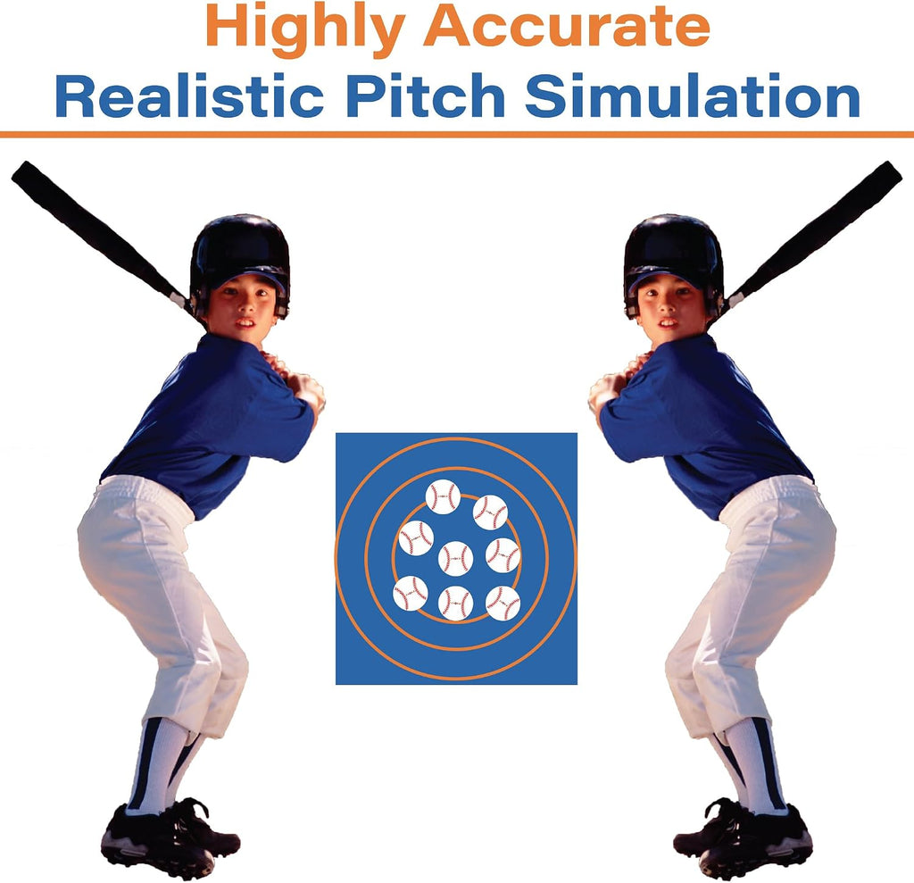 Zooka ZS740 Baseball Pitching Machine - Throws Balls 10-70 MPH- Cordless Battery Powered Pitching Machine for Kids, Youth, Adults - Adjustable Pitching Machine Baseballs - Tall Telescoping Tripod