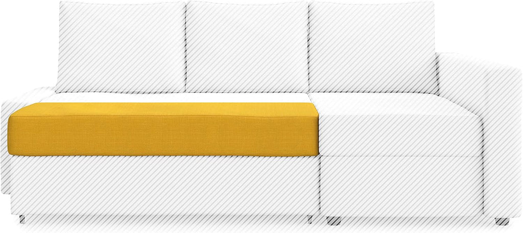 MASTERS OF COVERS Snug Fit Friheten Slipcover for The IKEA Friheten with Chaise Corner Cover, Sofa Bed Cover, Sectional Slipcover Replacement (Yellow)（Cover Only！Not Sofa！）
