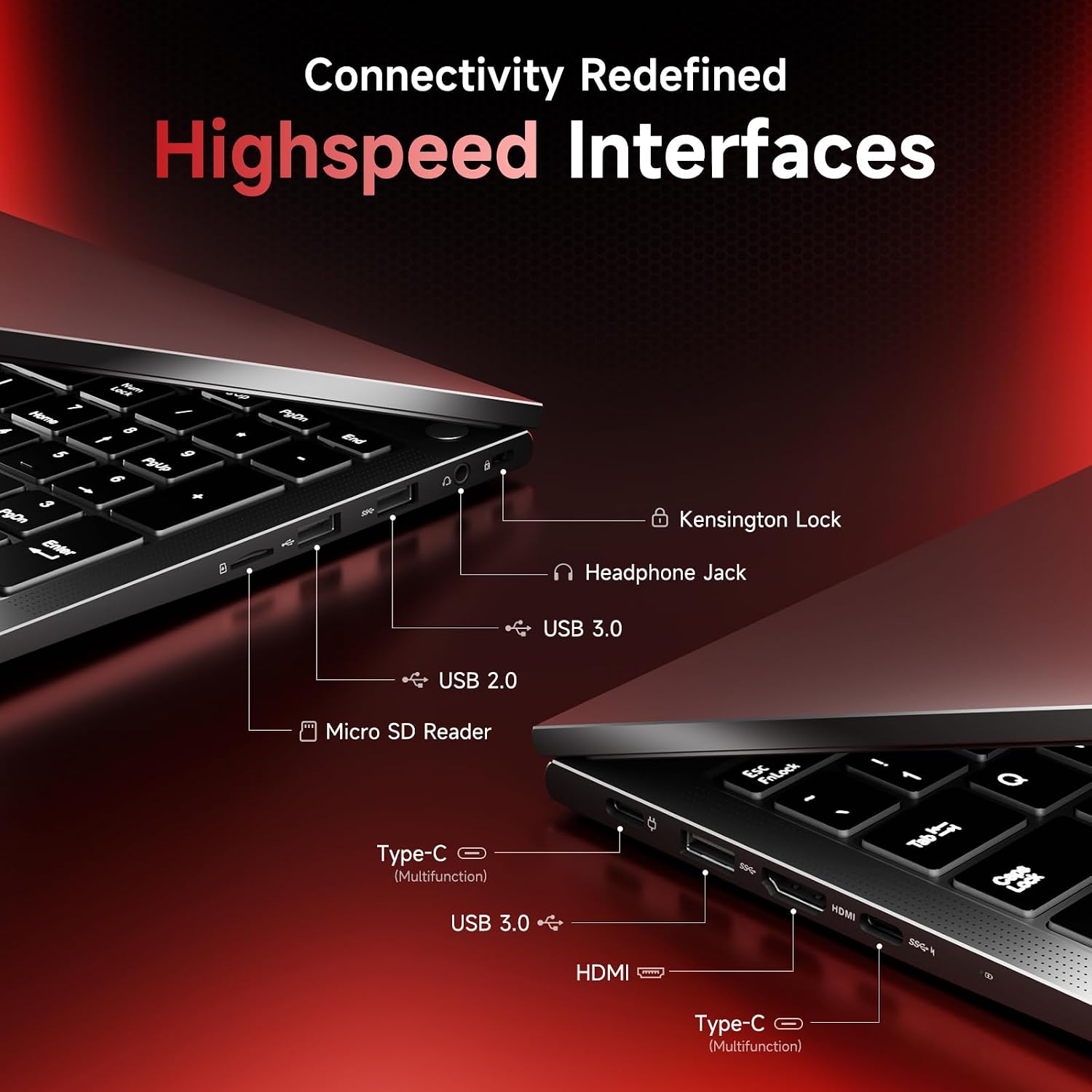 NIMO 17.3' IPS FHD-Gaming-Laptop, AMD Ryzen 5 6600H 32GB DDR5 RAM 1TB SSD (Beat i7-1165G7 Up to 4.5GHz) Radeon 660M GPU-Computer with 100W Type-C Backlit Keyboard Fingerprint
