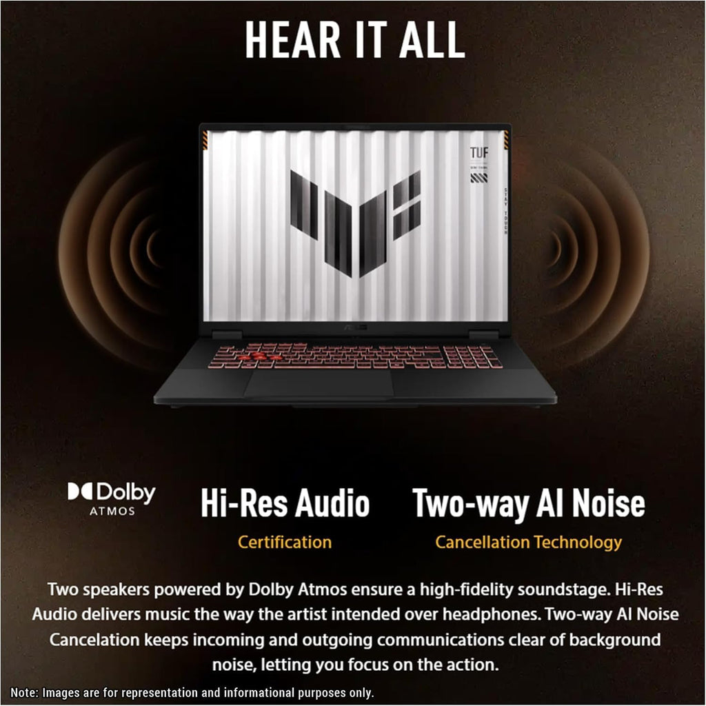 ASUS TUF F16 Gaming Laptop RTX 5060 - Intel Core i7-14650HX - 16inch FHD+ Display 165Hz - RGB Backlit Keyboard - 64GB DDR5 RAM - 2TB PCIe SSD - Windows 11 - Thunderbolt4 - HDMI Cable