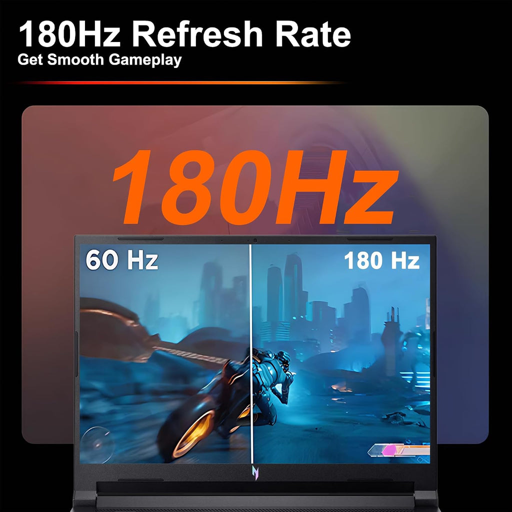 acer Nitro V 16 AI Gaming Laptop 16' WUXGA IPS 180Hz AMD Zen 4 Octa-Core Ryzen 7 260 32GB RAM 4TB SSD GeForce RTX 5050 (Up to 421 AI Tops) Backlit Wi-Fi6E Win11Pro w/ICP Hub