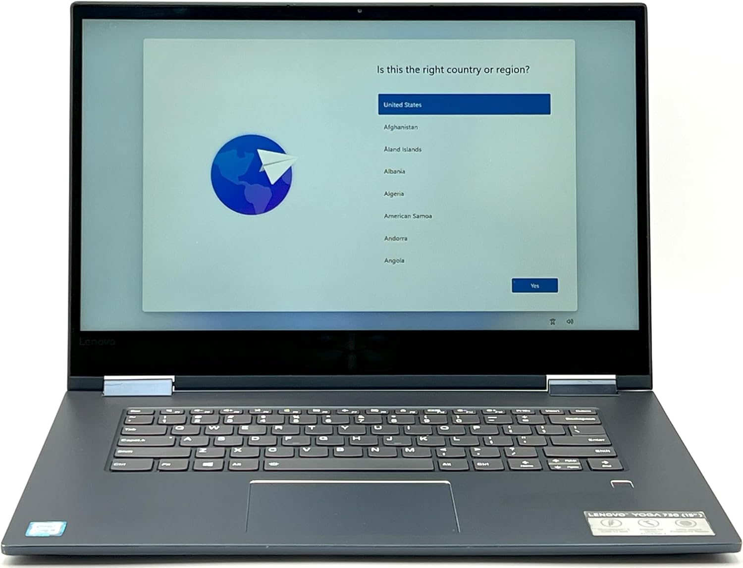 Lenovo - Yoga 730 2-in-1 15.6' Touch-Screen Laptop - Intel Core i5-12GB Memory - 256GB Solid State Drive - Abyss Blue
