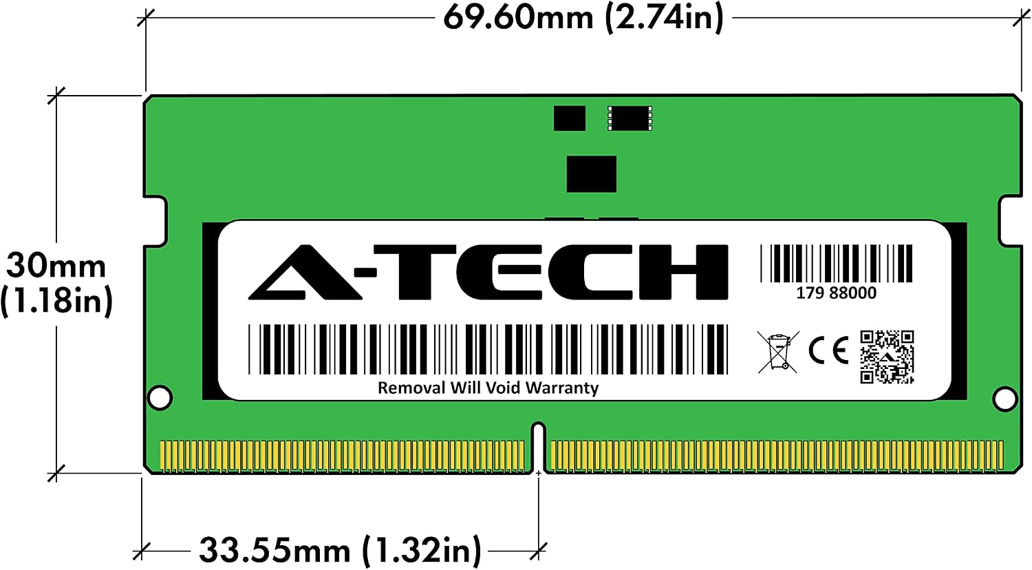 A-Tech 8GB RAM for ASUS ROG Strix G18 (2025) G815, G815LW, G815LR, G815LP, G815JPR Gaming Laptop | DDR5 5600MHz PC5-44800 SODIMM 1.1V 262-Pin Non-ECC SO-DIMM Memory Upgrade