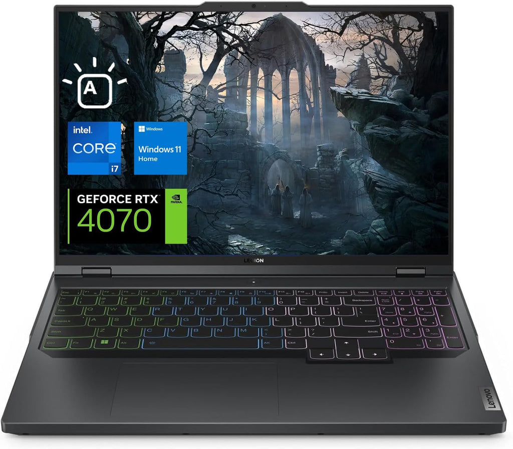 Lenovo Legion Pro 5i Gen 8 Gaming Laptop, 16' WQXGA 165Hz Display, Intel Core i7-13700HX, NVIDIA RTX 4070, 32GB DDR5 RAM, 2TB SSD, Webcam, RGB Backlit Keyboard, Wi-Fi 6, Windows 11 Home
