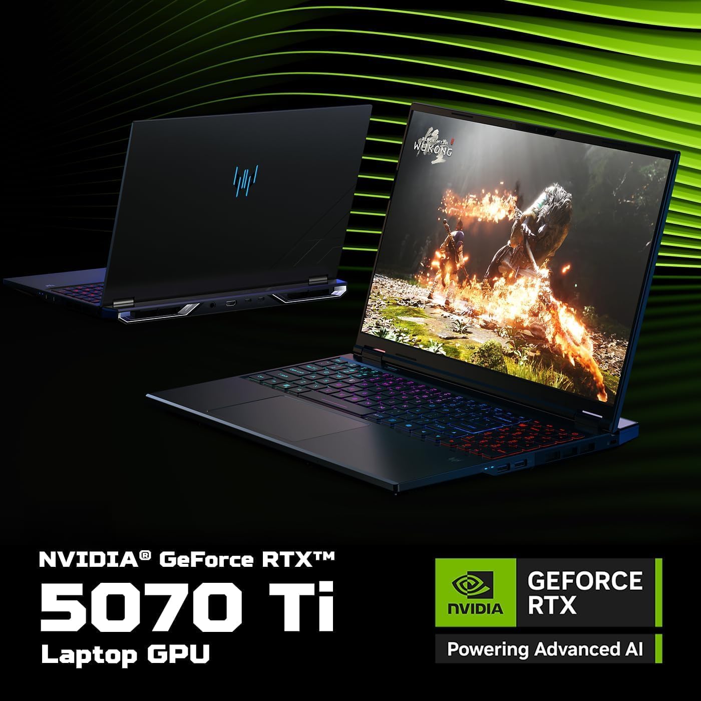 acer Predator Helios Neo 16S AI Gaming Laptop, NVIDIA GeForce RTX 5070Ti GDDR7, Intel Core Ultra 9 275HX, 16' OLED 240Hz, 32 GB DDR5, 1 TB SSD, RGB Backlit Keyboard, Windows 11 Pro, Accessories