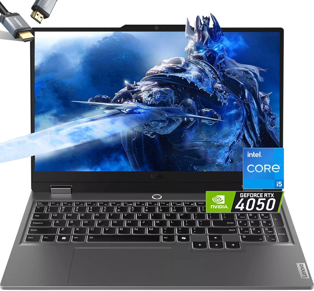Lenovo LOQ 15 Gaming Laptop - RTX 4050 - Intel Core i5-12450HX Beat AMD Ryzen 7 4800H -15.6' FHD 144Hz - 32GB RAM| 1TB SSD -Backlit Keyboard - Creator Gamer PC Video Editing -Windows 11