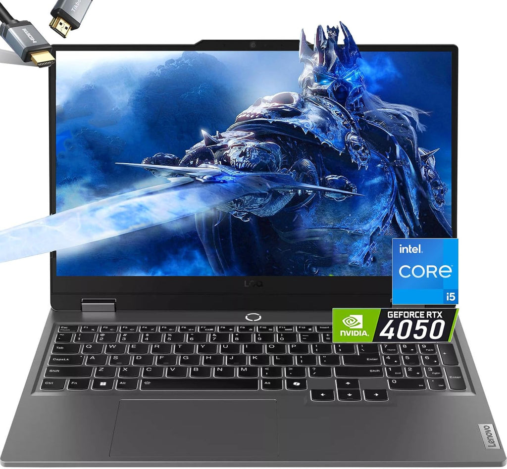 Lenovo LOQ 15 Gaming Laptop - RTX 4050 - Intel Core i5-12450HX Beat AMD Ryzen 7 4800H -15.6' FHD 144Hz - 32GB RAM| 2TB SSD -Backlit Keyboard - Creator Gamer PC Video Editing -Windows 11