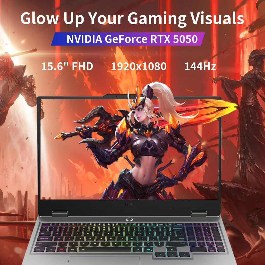 Lenovo LOQ 15 Gaming Laptop RTX 5050 -Intel Core i5-13450HX Beat Ryzen 7 7435HS -15.6 FHD Display G-SYNC- 32GB RAM -2TB SSD -Backlit Keyboard -2025 Portatil Gamer PC -Windows 11 -Webcam