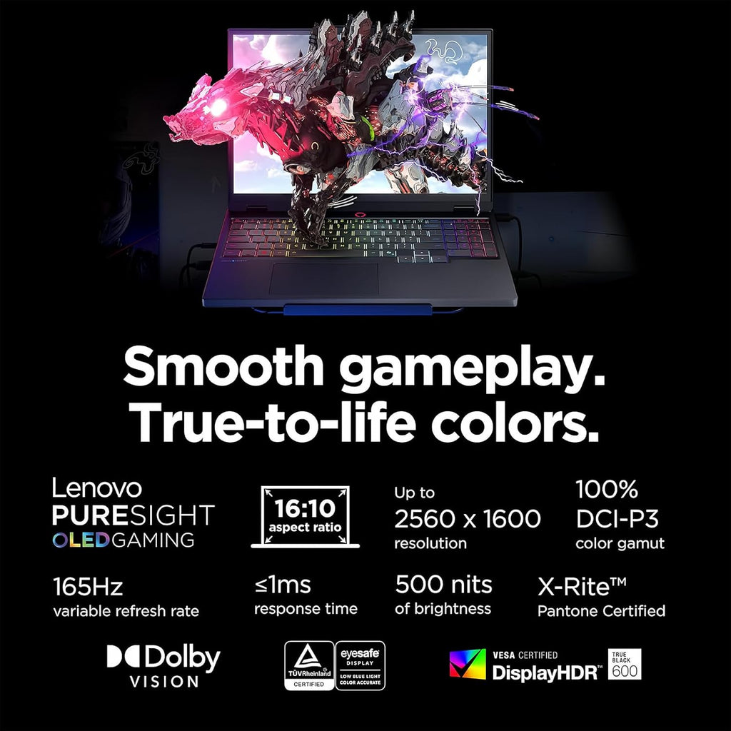 Lenovo Legion 5i 16' Gaming Laptop - Intel Core Ultra 9 275HX - GeForce RTX 5060 - WQXGA (2560x1600) - Windows 11 Pro-W/HDMI Cable (32GB RAM | 2TB PCIe SSD+pro)