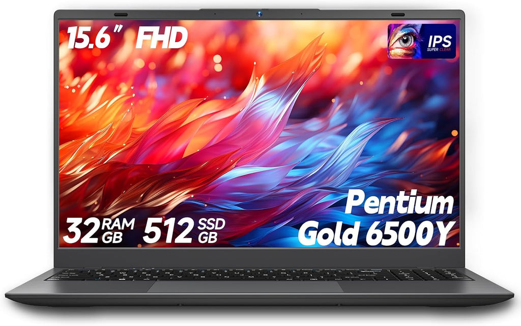 BLUEING 15.6-Inch Laptop Computer, Gold 6500Y Processor (Up to 3.4GHz), 32GB RAM 512GB SSD, 1080P FHD IPS Display, Win11, Type-C, HDMI, USB3.2, BT5.2, WiFi 5, Laptops