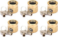 The FaucetLock | Heavy Duty Brass Construction | Prevents Water Theft & Secures Outdoor Bibbs | Promotes Water Conservation | Keyed The Same | FSS 50 | 6 Pack
