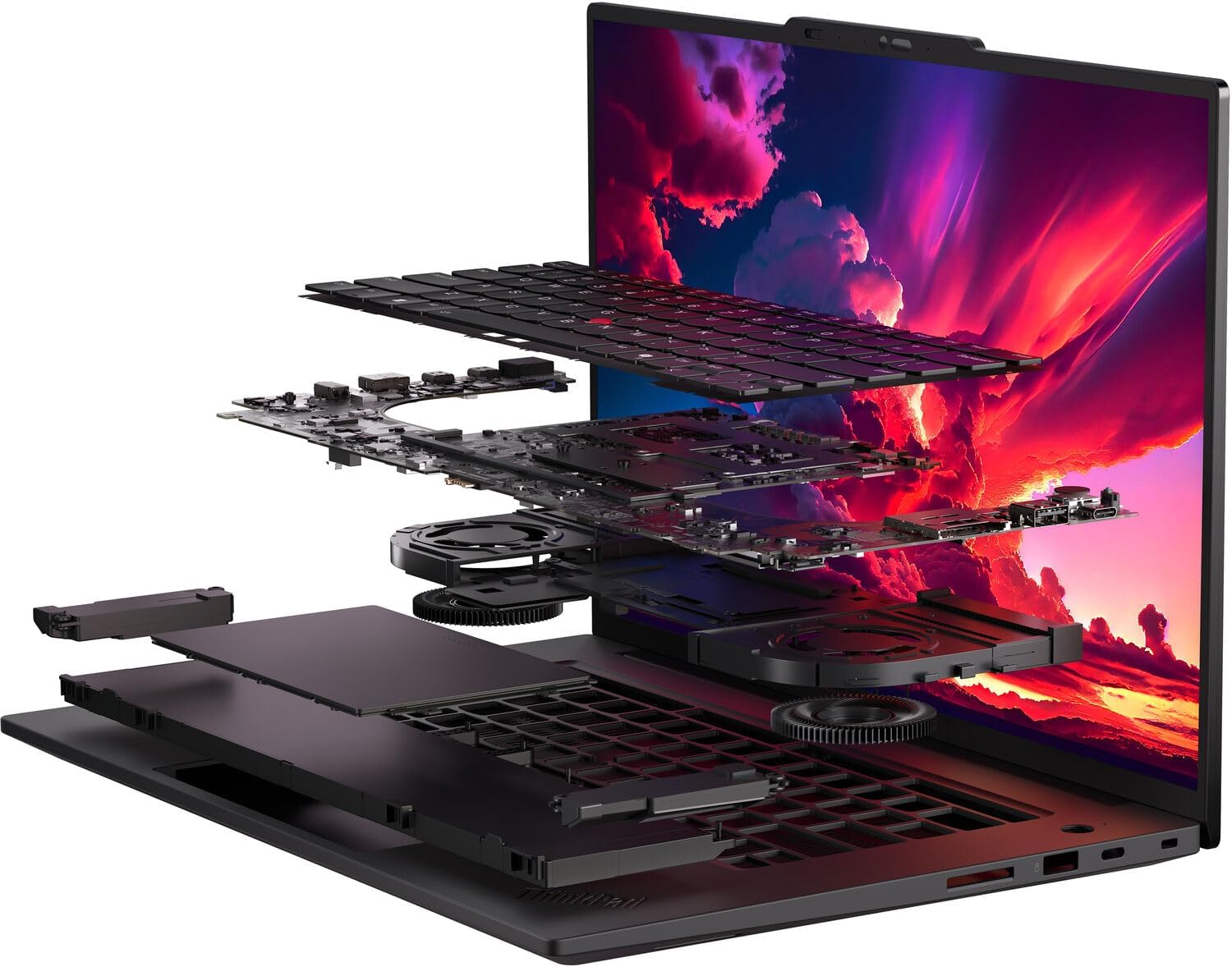 Lenovo ThinkPad P1 Gen 7 AI Laptop, Intel Ultra 9 185H vPro, NVIDIA RTX 3000 Ada, 64GB RAM, 4TB SSD, 16' 4K OLED (3840 x 2400) IPS, Anti-Glare,Touchscreen, 5MP RGB+IR Camera, Wi-Fi 7, Win 11 Pro