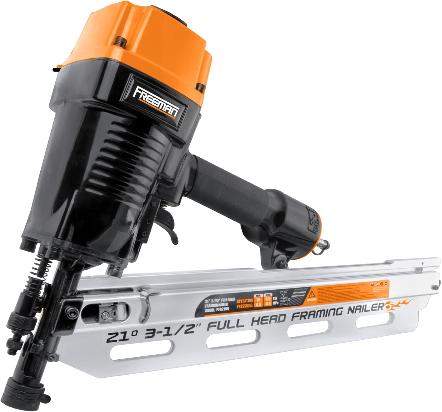 Freeman P5FRFNFWSCB Pneumatic Framing and Finishing Nailers and Staplers Combo Kit with Canvas Bag and Fasteners (5-Piece),Black
