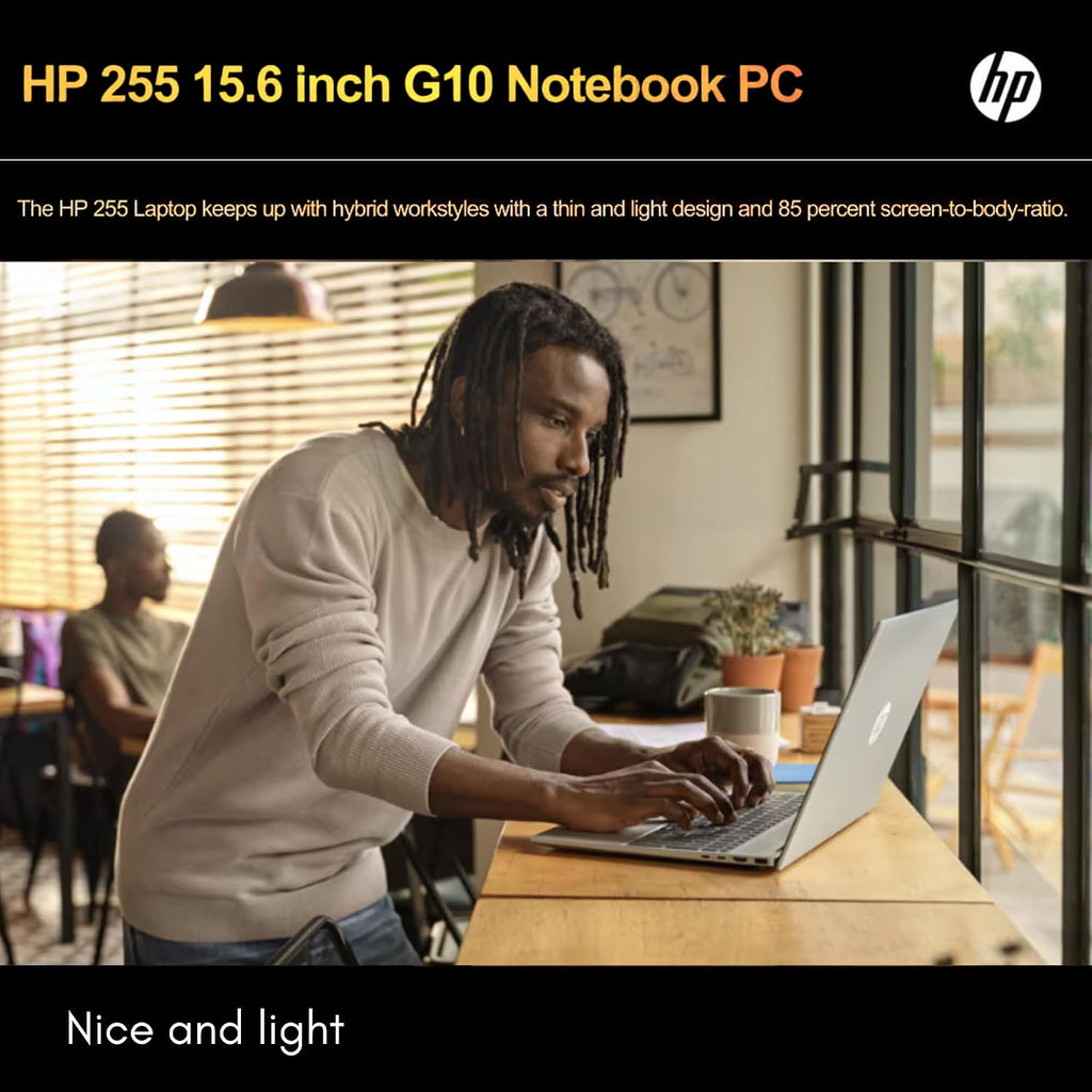 HP 255 G10 Laptop for Home or Work, 16GB RAM, 1TB SSD, 15.6' Full HD, Ryzen 3 7330U (Beat Intel i5-1135G7), HDMI, USB-C, Windows 11 Pro, Business and Fun Ready