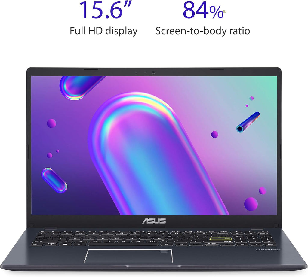 ASUS L510 MA-DB02 Ultra Thin Laptop, 15.6' FHD Display, Intel Celeron N4020 Processor, 4GB RAM, 64GB Storage, Windows 10 Home in S Mode, Star Black
