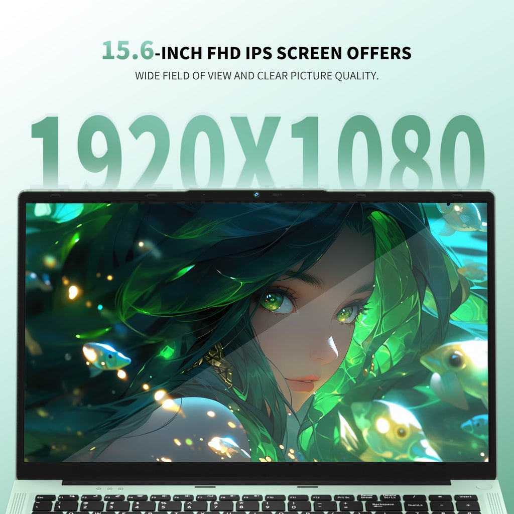 MOONFISH Gaming Laptop Computer, 15.6 Inch Lap Top Pc 2026 Window 11 Pro, 16GB RAM 1TB SSD, 13th Gen N150 Processor(up to 3.6GHz), Backlit Keyboard, FHD 1920 * 1080, Office 365, Business, Student