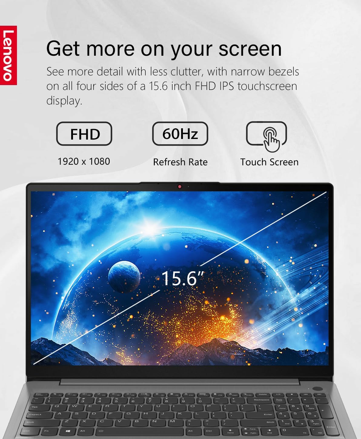 Lenovo 2023 Ideapad 3i Laptop, 15.6' FHD Touchscreen, 16GB DDR4 RAM, 11th Gen Intel Core i3-1115G4 Processor, 1TB SSD, HDMI, Webcam, Wi-Fi6, Bluetooth, Win11, Arctic Grey, W/GaLiMu