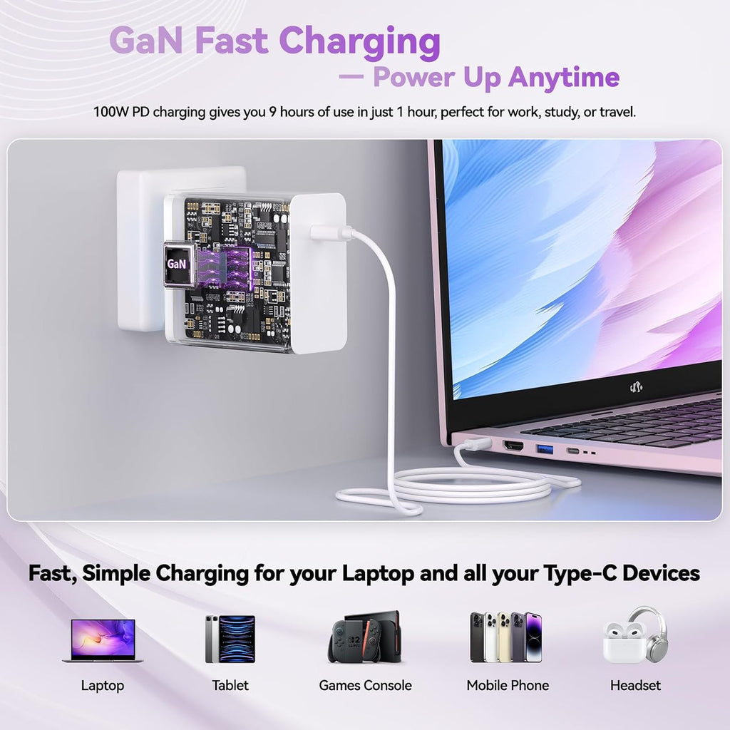 NIMO 17.3' Business-Laptop, AMD Ryzen 7 7735HS (8C/16T), 64GB RAM 2TB NVMe SSD, Radeon 680M for Light Gaming, PD 100W Type-C WiFi-6E BT5.2 Fingerprint Unlock Backlit Keyboard for Working & Student